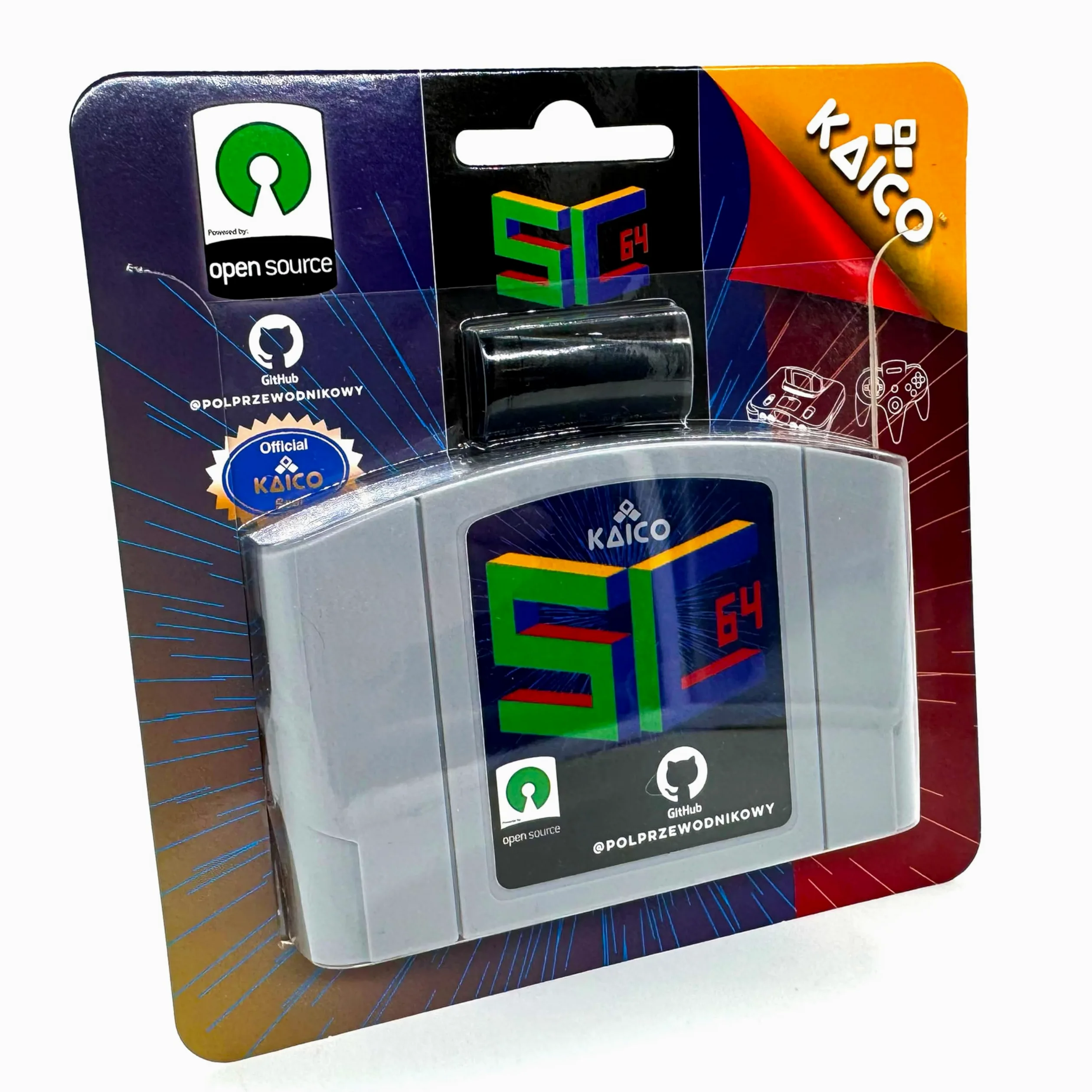 Kaico Edition SummerCart64 Open Source N64 Flash Cart with 64DD Support and Full N64 Compatibility - EverDrive x7 Competitor - N64 Compatible Game Cartridge with 8GB Micro SD Card - SC64 Summer Cart