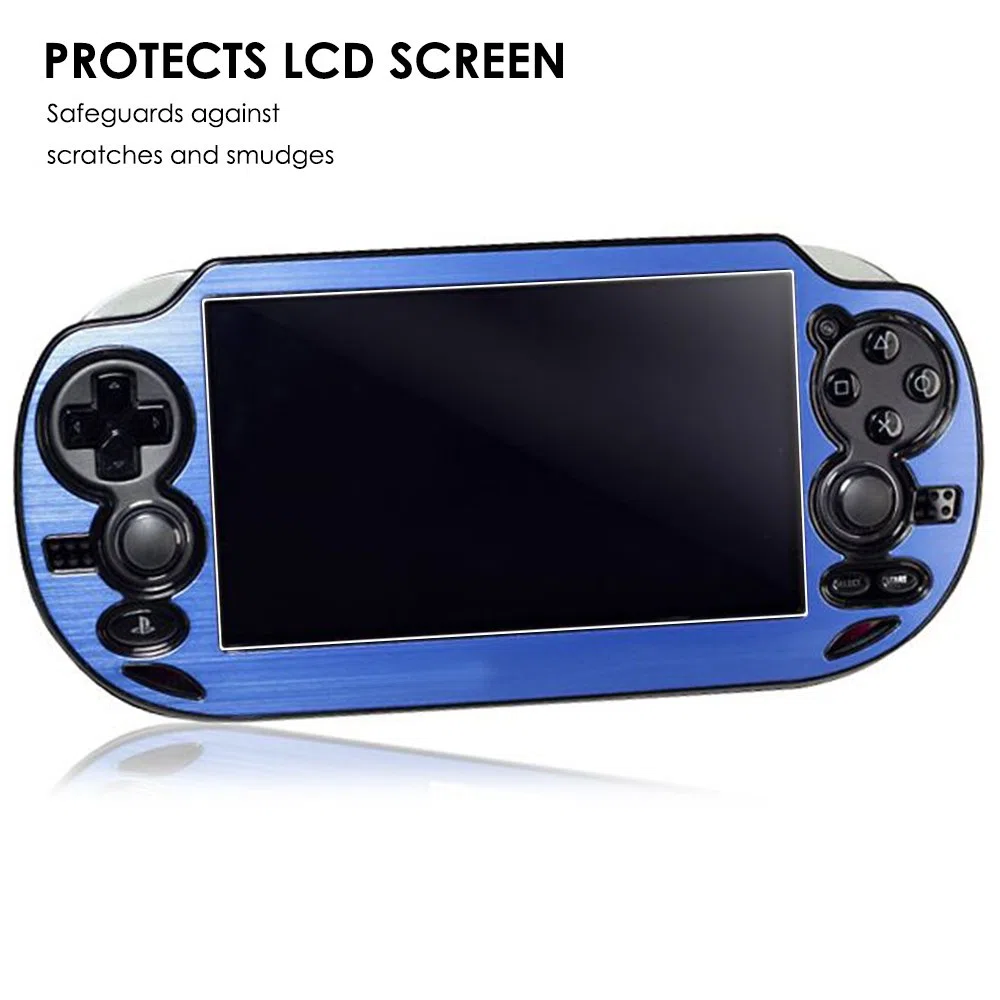 AFUNTA 2 Pack (4 piezas) de Vidrio Templado para Pantalla Frontal y HD Película de PET Transparente para la Parte Posterior, PS Vita PSV 1000 Accesorios de Película