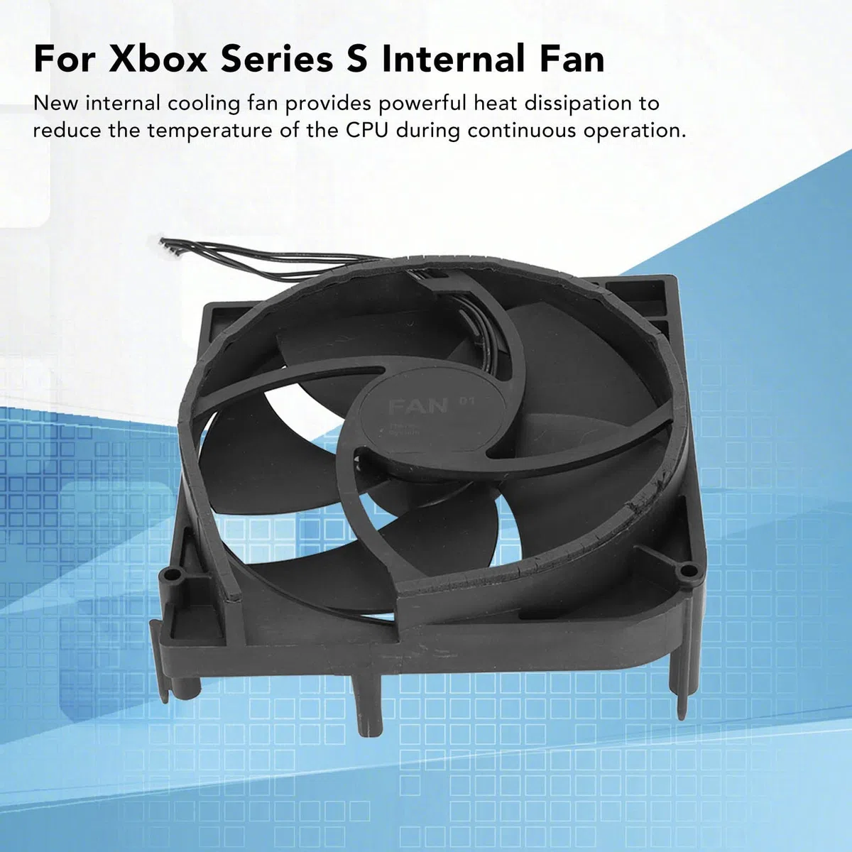 para Series S Ventilador de Refrigeración Interno Reemplazo de Conector de Alimentación de 4 Pines de Alto Rendimiento