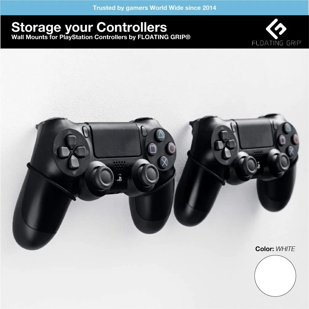 2X Xbox Controller Wall mounts by FLOATING GRIP®