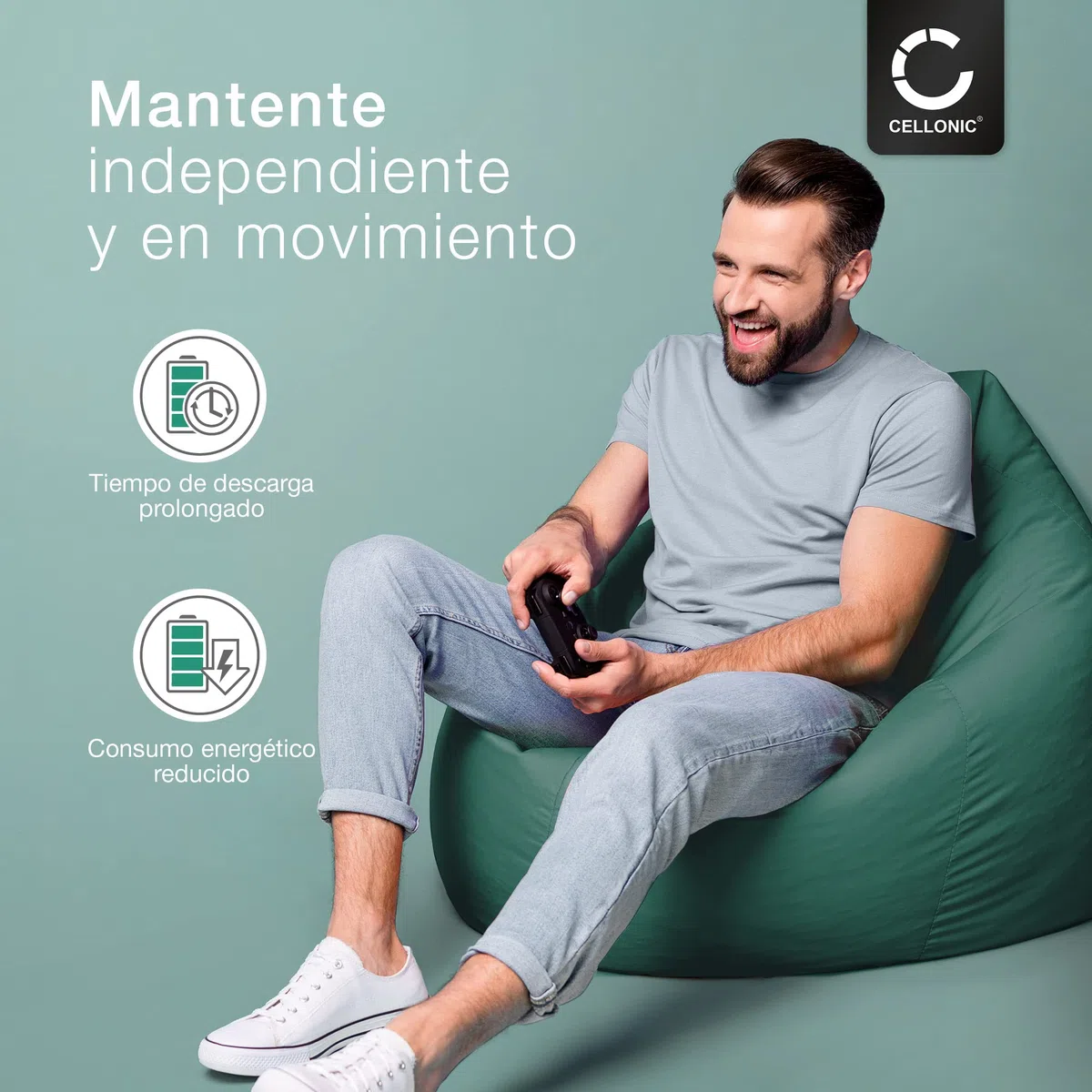 CELLONIC 2X Batería para Videoconsola Compatible con Nintendo 3DS, 2DS, Switch Pro Controller, CTR-003 - (1300mAh, 3.7V)