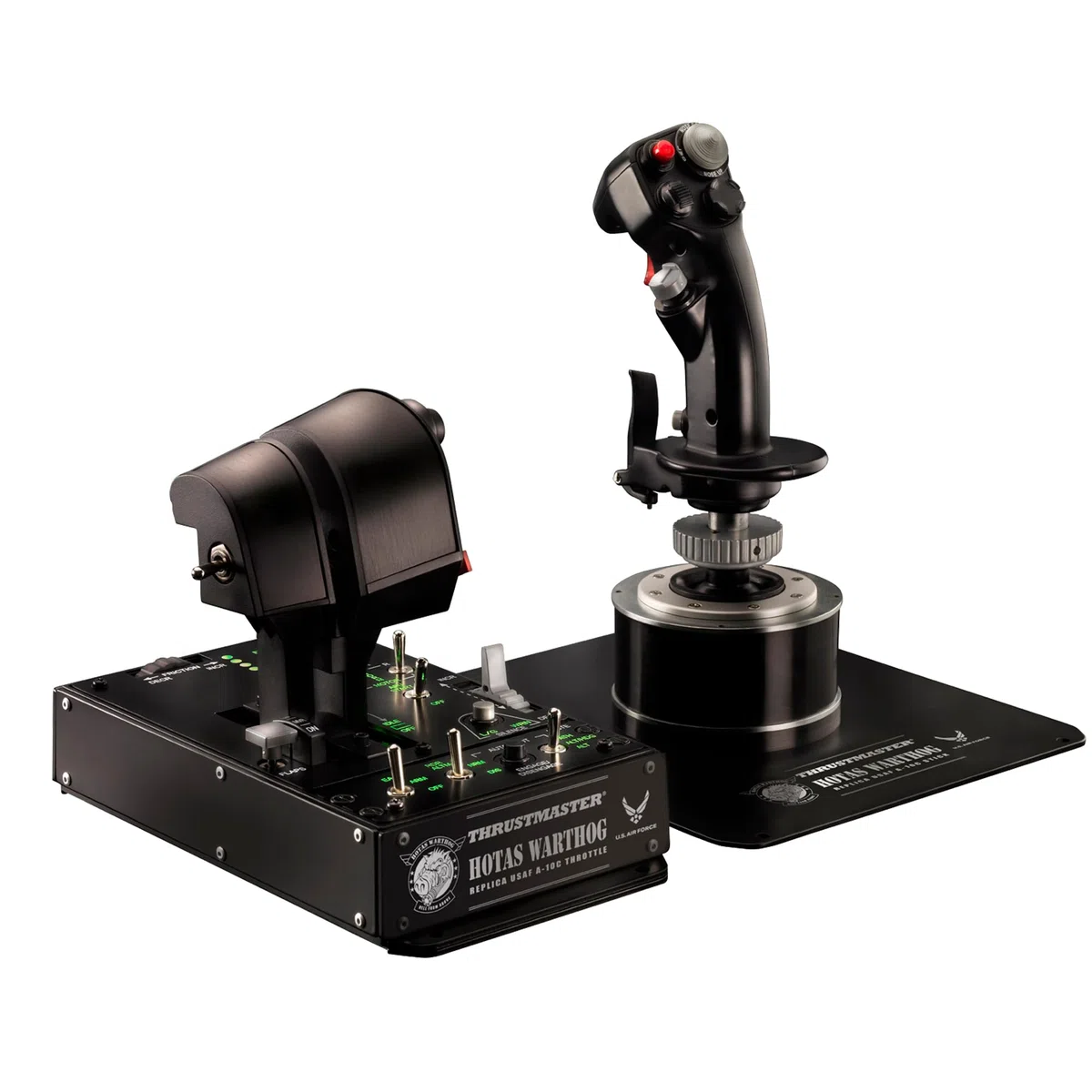Thrustmaster Hotas Warthog – Réplica de Joystick y Doble Mando de Potencia A-10C – Tecnología Magnética H.E.A.R.T para PC – Construcción de Metal de Alta Precisión – Negro