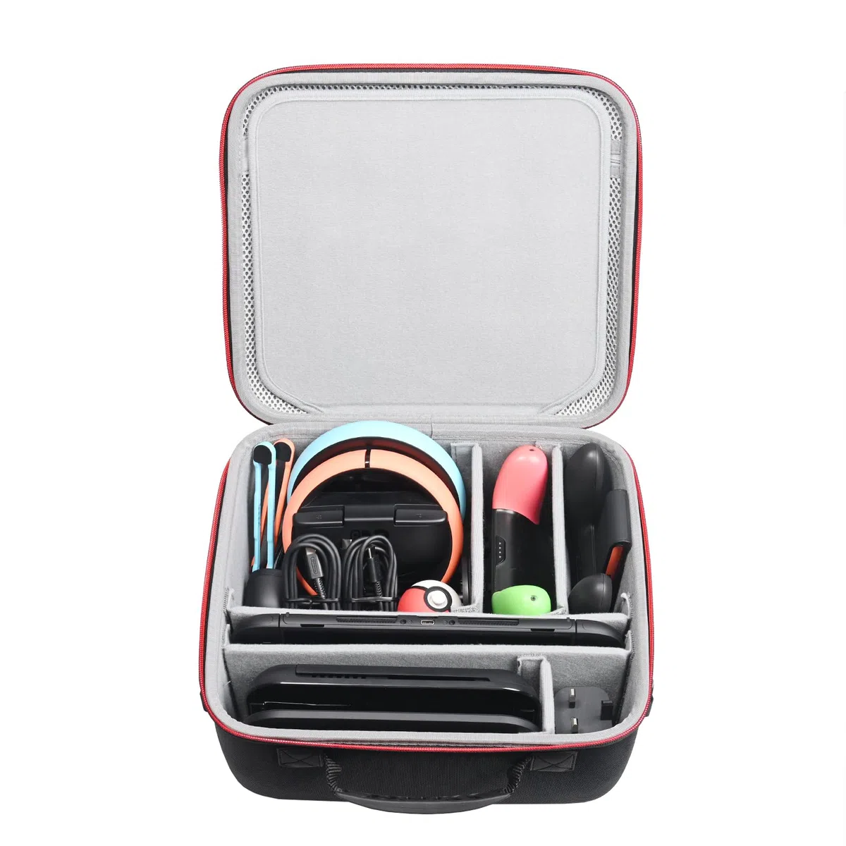 RLSOCO Funda para Nintendo Switch 2-Se Adapta a los Accesorios:Consola Switch 2,Base para TV,Mando Switch 2 Pro,Joy-con 2 Charging Grip,Adaptador,Volante,Cámara,Tarjetas Juego y más(Sólo Funda)