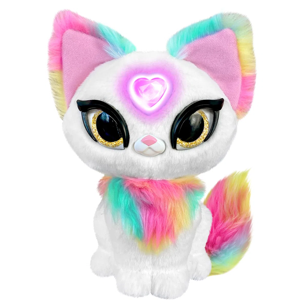 Mistie Secrets, Peluche Interactivo con Funciones electrónicas, Habla en francés, Solo tú Puedes Escuchar Sus Secretos, Corazón mágico, Modelo Luna, para niños Desde 4 años, MY0000