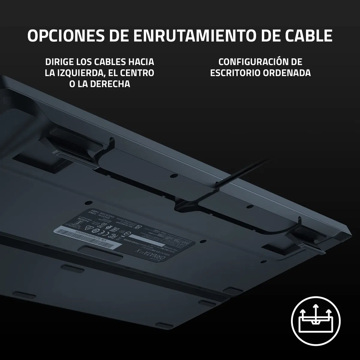 Razer Ornata V3 X - Teclado para Juegos de Bajo Perfil (Interruptores de Membrana Silenciosos, Teclas Recubiertas de rayos UV, Diseño Duradero y Resistente a Derrames) QWERTY Teclado ES | Negro