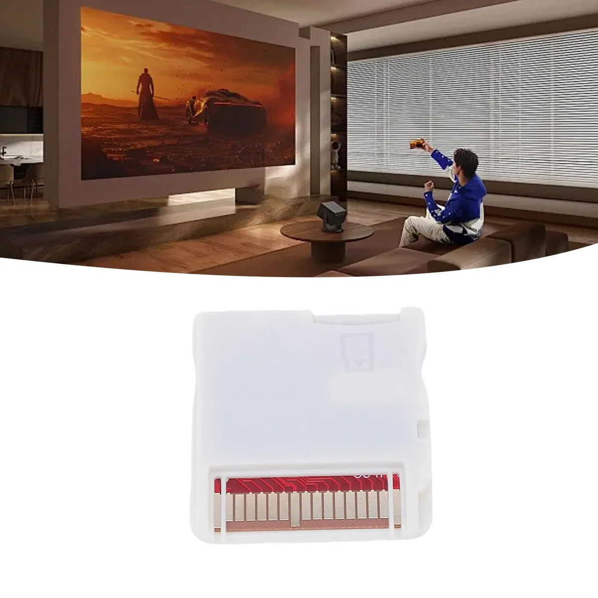 Annadue Tarjeta de Memoria para Videojuegos NDS para R4 Flashcart WOOD, Adaptador de Tarjeta Flash para Juegos de Consolas Profesionales para NDS/MD/GB/GBC/para Famicom/PCE (Conjunto MADERA HK