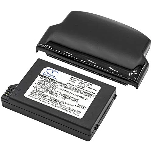 TECHTEK Batería 1800mAh Compatible con [Sony] Lite, PSP 2th, PSP-2000, PSP-3000, PSP-3001, PSP-3004, PSP-3008, Slim sustituye PSP-S110 FBA