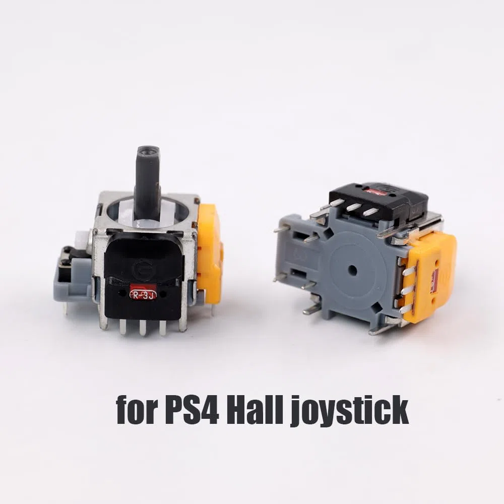 2 módulos de repuesto para sensor analógico 3D de efecto Hall para PS4, potenciómetro de sensor analógico, color amarillo