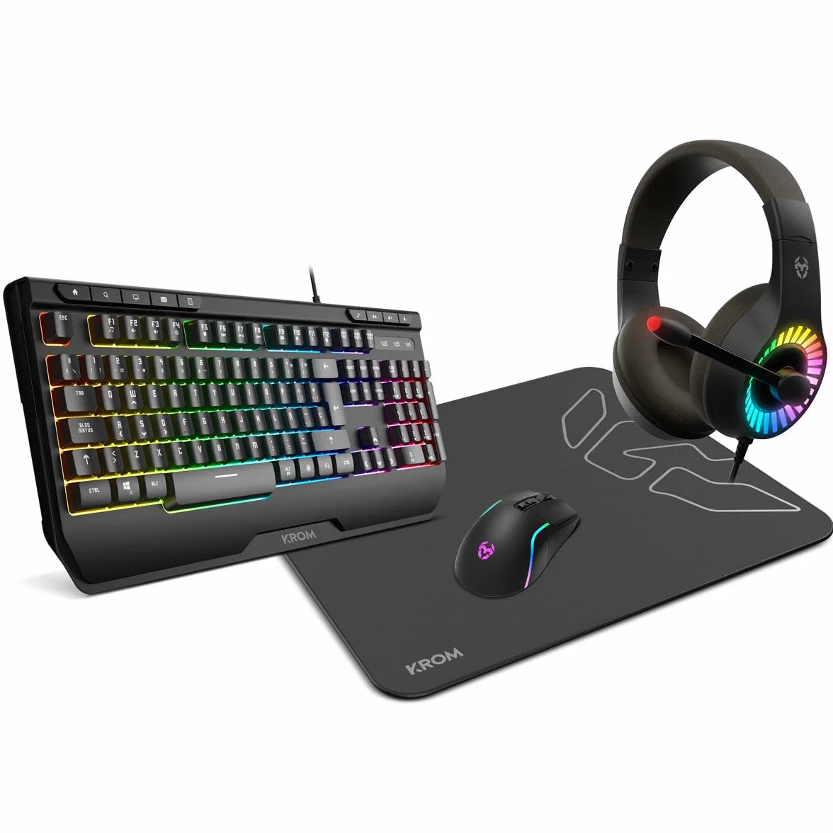 PC Gaming Completo • TrendingPC • Ryzen 7 5700G 8X 3,80Ghz • 32Gb RAM DDR4 RGB • AMD Radeon 8 Graphics • 1tb m.2 • WiFi 6 & Bluetooth • Monitor 24" 100hz •Windows 11 • Teclado Auriculares y ratón