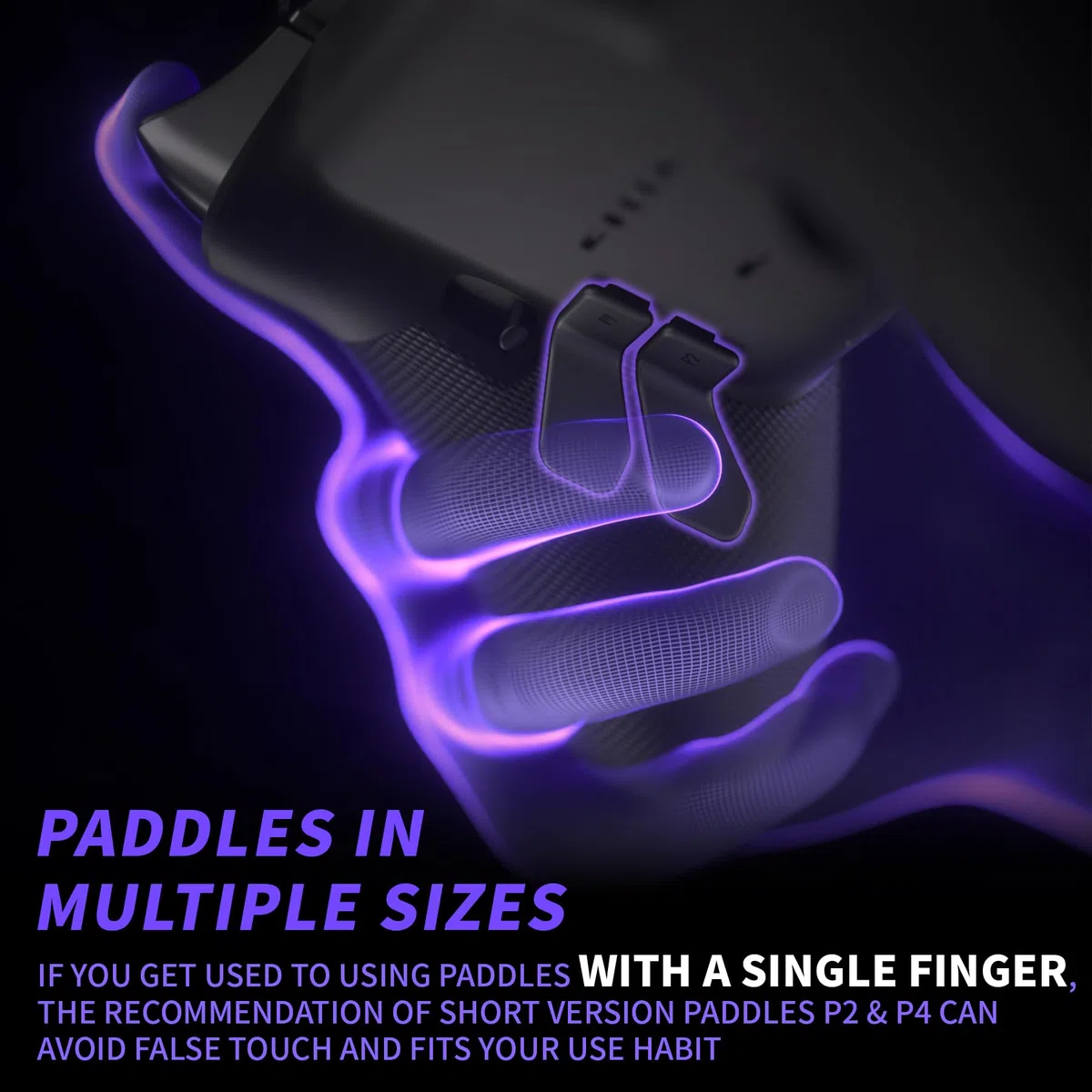 eXtremeRate Swift Paddles para Xbox Elite 1/2 Control, 6 en 1 Paletas Metálicas Reemplazo de Paletas Traseras Palas de Metal Intercambiable para Xbox One Elite & Elite Series 2 Mando(Negro)