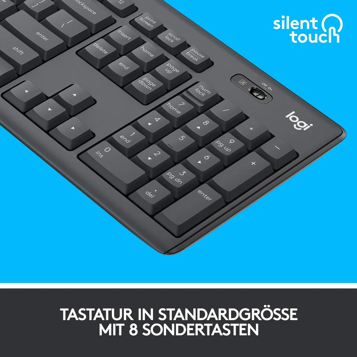 Logitech MK295 silencioso inalámbrico COMBO - DEU QWERTZ