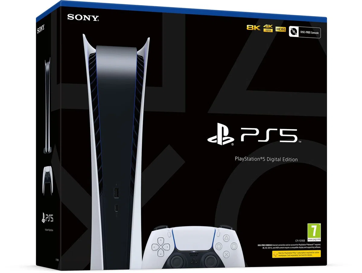 Playtation 5 Digital Edition PS.5 Consola (Disco*Free)- U Deal