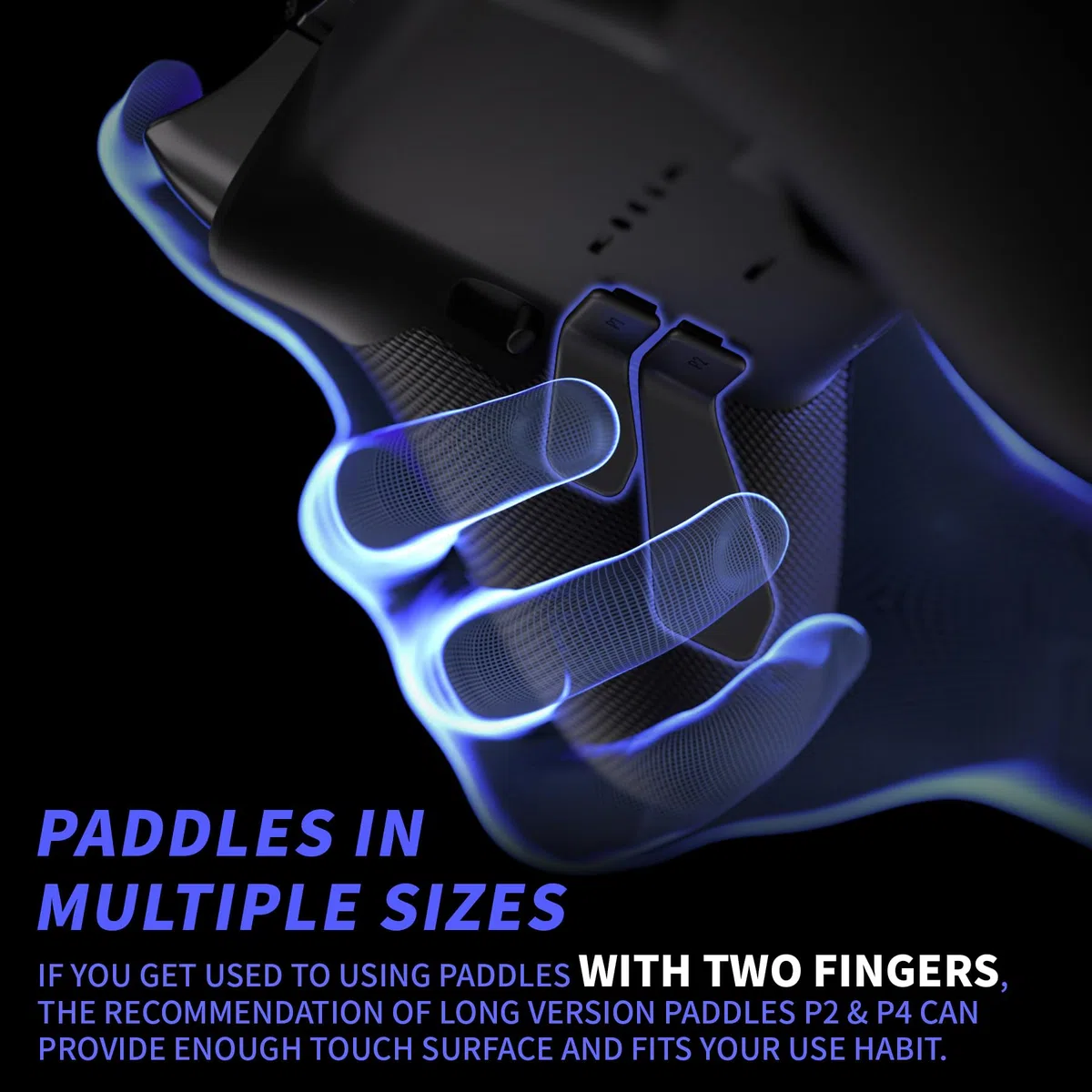 eXtremeRate Swift Paddles para Xbox Elite 1/2 Control, 6 en 1 Paletas Metálicas Reemplazo de Paletas Traseras Palas de Metal Intercambiable para Xbox One Elite & Elite Series 2 Mando(Negro)