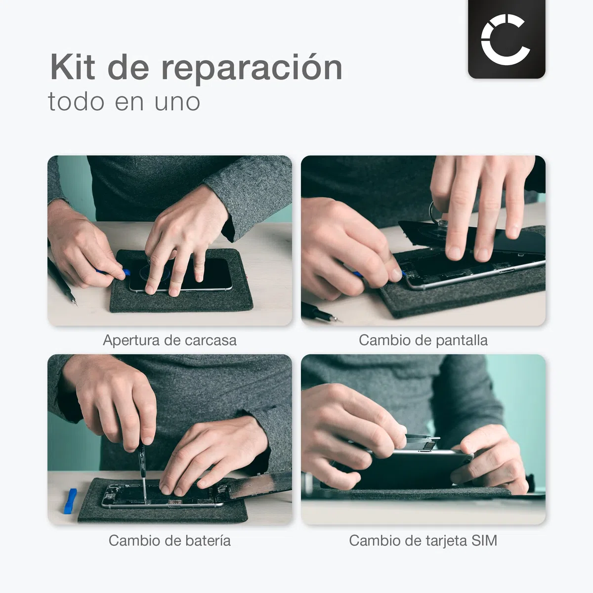 CELLONIC 1x Batería para Videoconsola Compatible con Sony PS Vita (PCH-1000 / PCH-1004), PS Vita (PCH-1100 / PCH-1104), SP65M - (2200mAh, 3.7V) + Juego de Herramientas