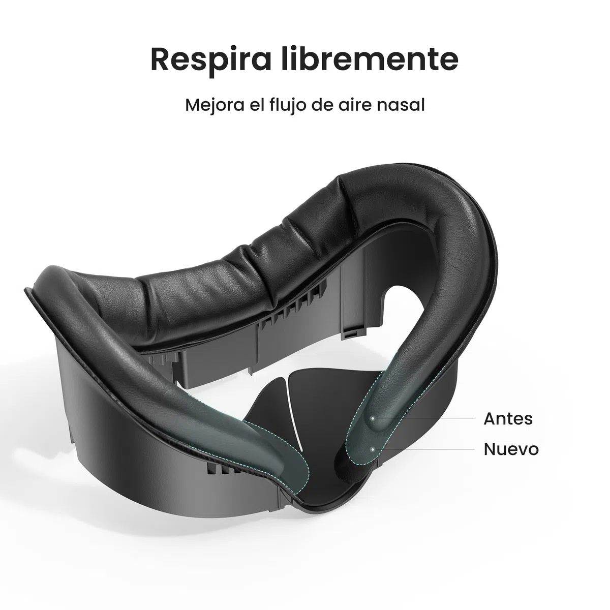 KIWI design V3 Interfaz Facial, Almohadilla Facial Compatible con Accesorios Meta Quest 3, NO para Quest 3S