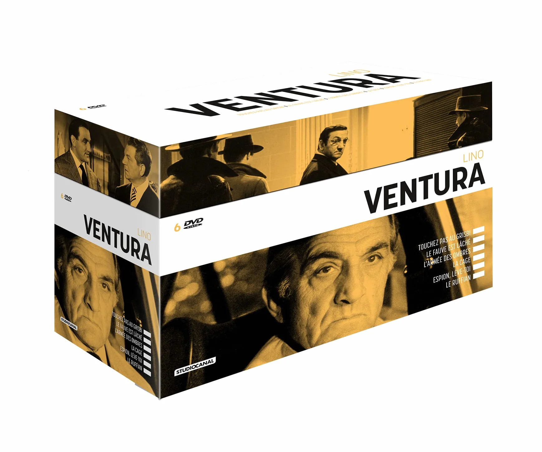 Lino Ventura : Touchez pas au grisbi + Le Fauve est lâché + L'Armée des ombres + La Cage + Espion, lève-toi + Le Ruffian [DVD]