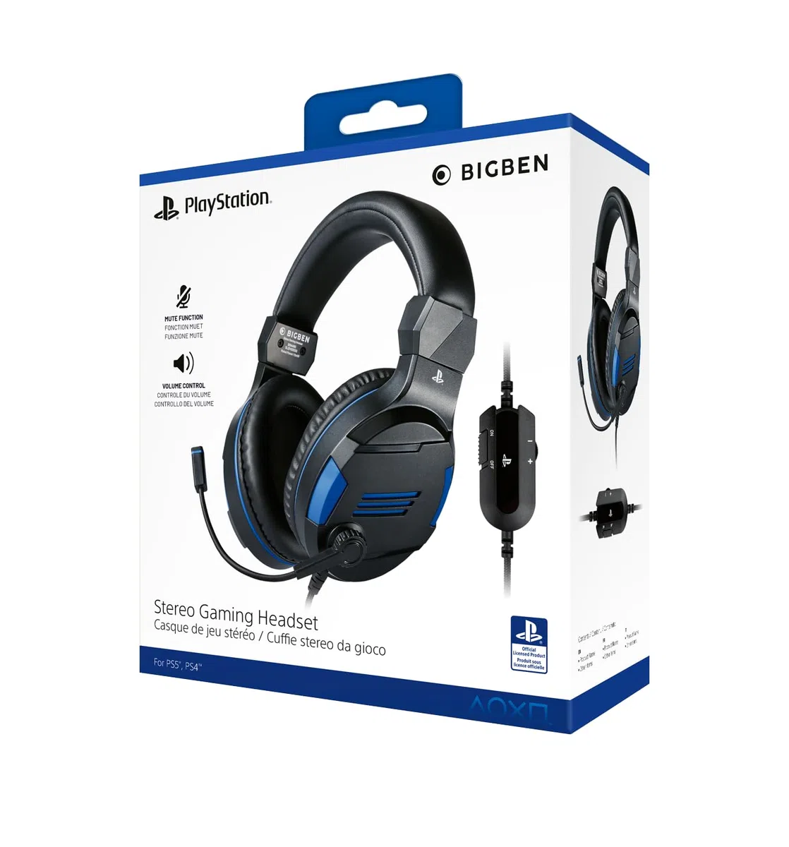Auriculares Gaming Stereo Sony Oficial PS4 Bigben Interactive - Compatible con PS5