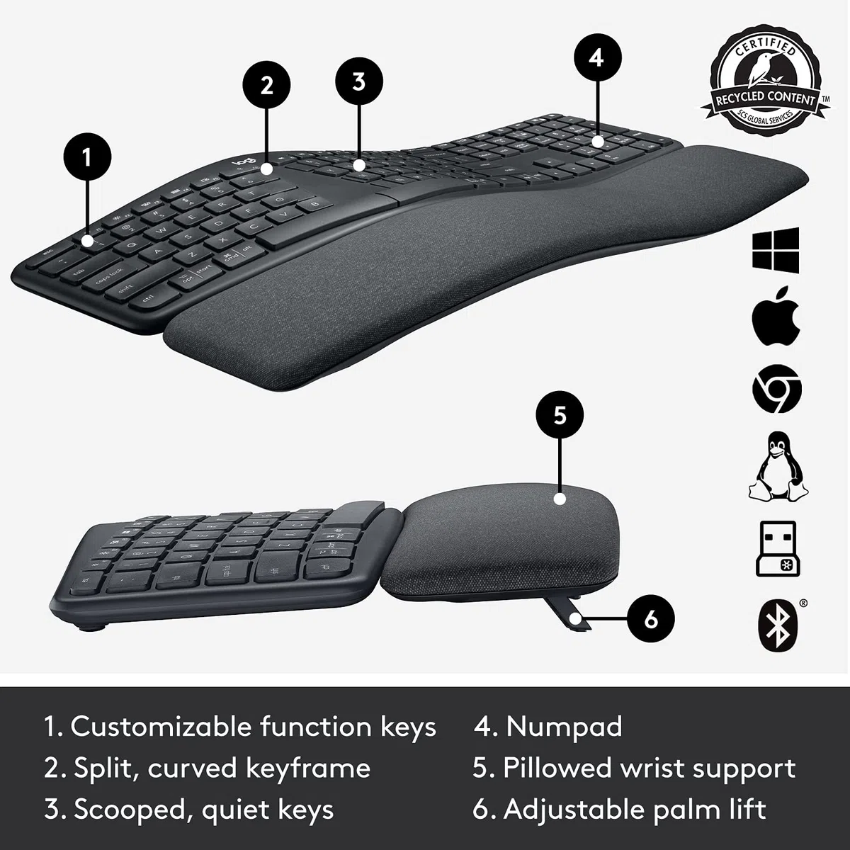 Logitech Ergo K860 - UK QWERTY