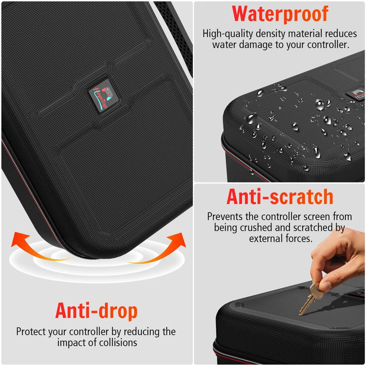 HEYSTOP Funda de Transporte para Consola Nintendo Switch 2, Estuche Protector de Viaje de Gran Capacidad con 12 Ranuras para Tarjetas de Juego para Accesorios de Nintendo Switch 2 2025 Últimos Modelos