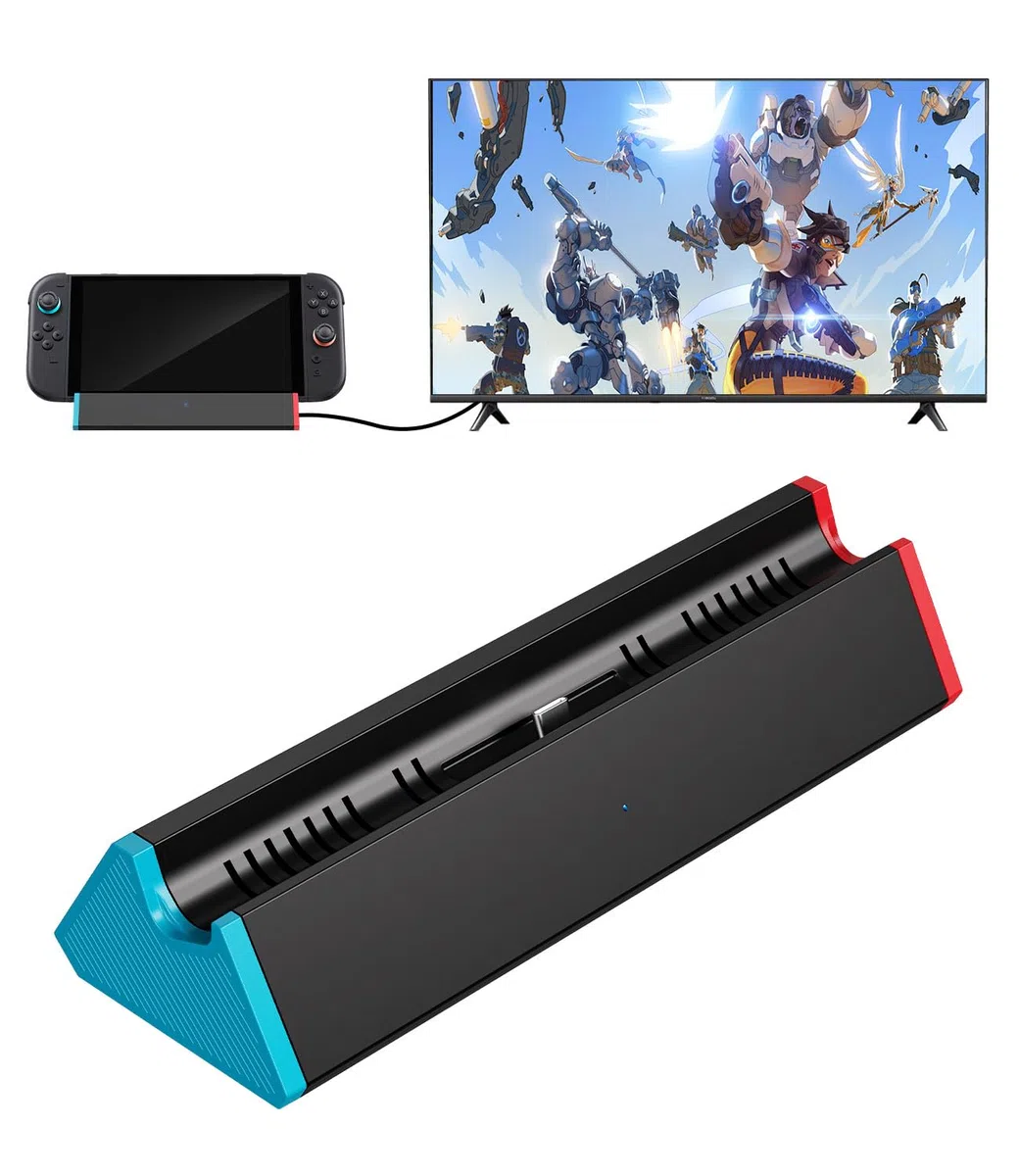 Antank Portátil Dock Compatible con Nintendo Switch 2/1/OLED, Switch 2 TV Dock con 4K a 60 Hz Salida HDMI/100W Carga Entrada/USB3.0, Cargador Base Support Switch 2 Oficial Repuesto