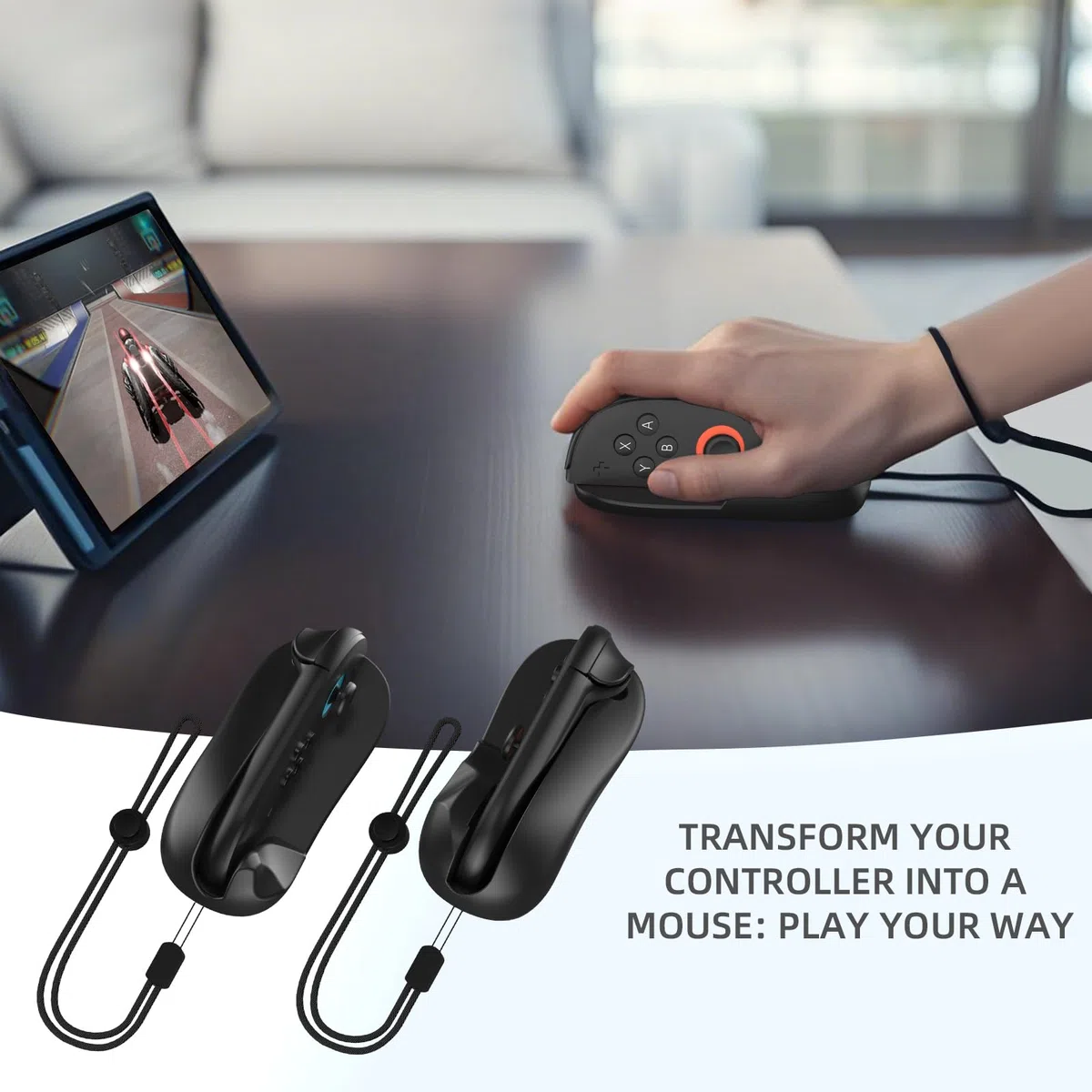 TOPCHANCES 【Oferta por Liquidación】 Compatible con el mouse del controlador de juego para Nintendo Switch 2, accesorio para juegos de disparos de acción controlados por mouse