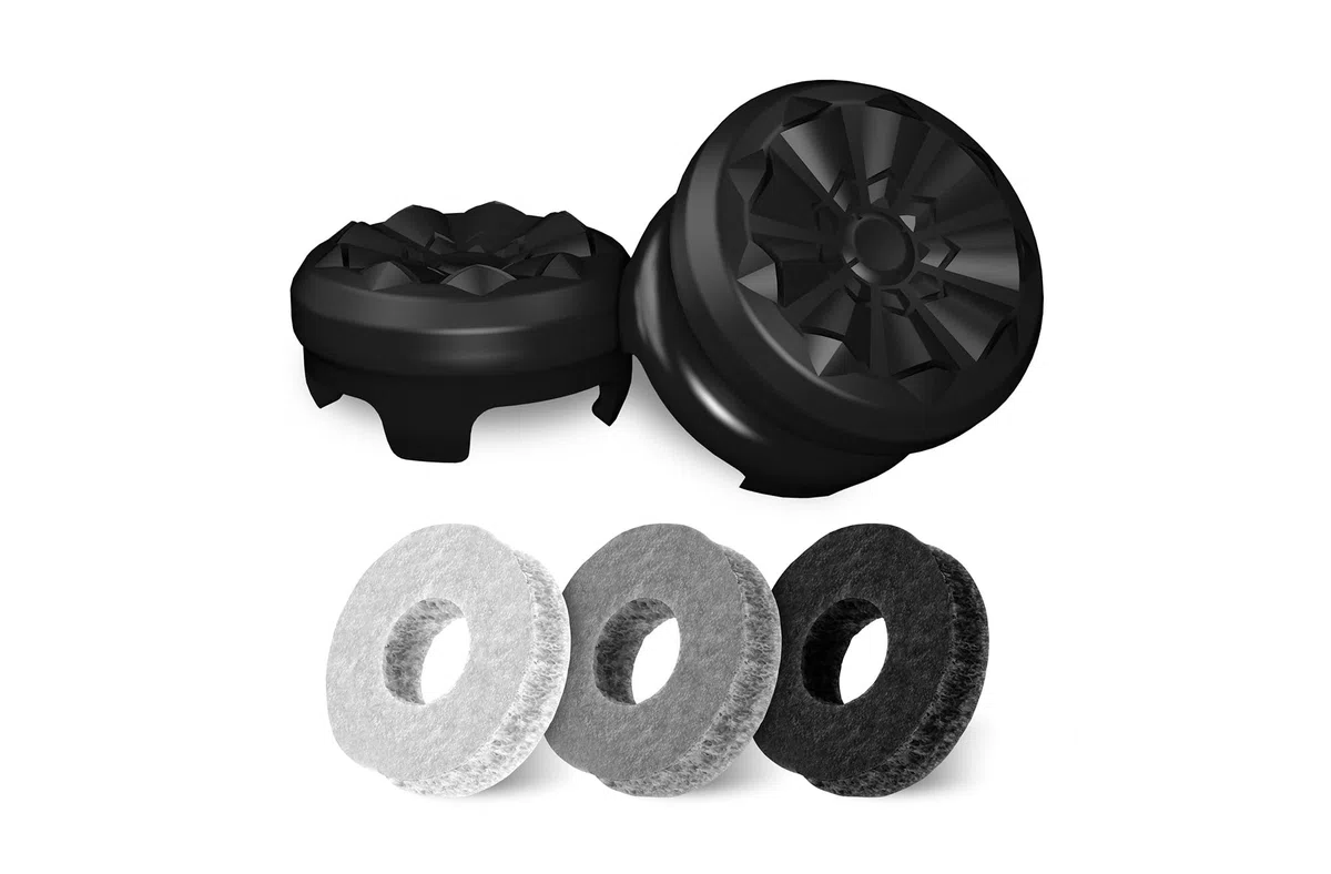 KontrolFreek Aim Boost Kit para Mando de PlayStation 5 (PS5) y PlayStation 4 (PS4) | Incluye palancas de Rendimiento y Anillos de precisión | Black Galaxy Edition