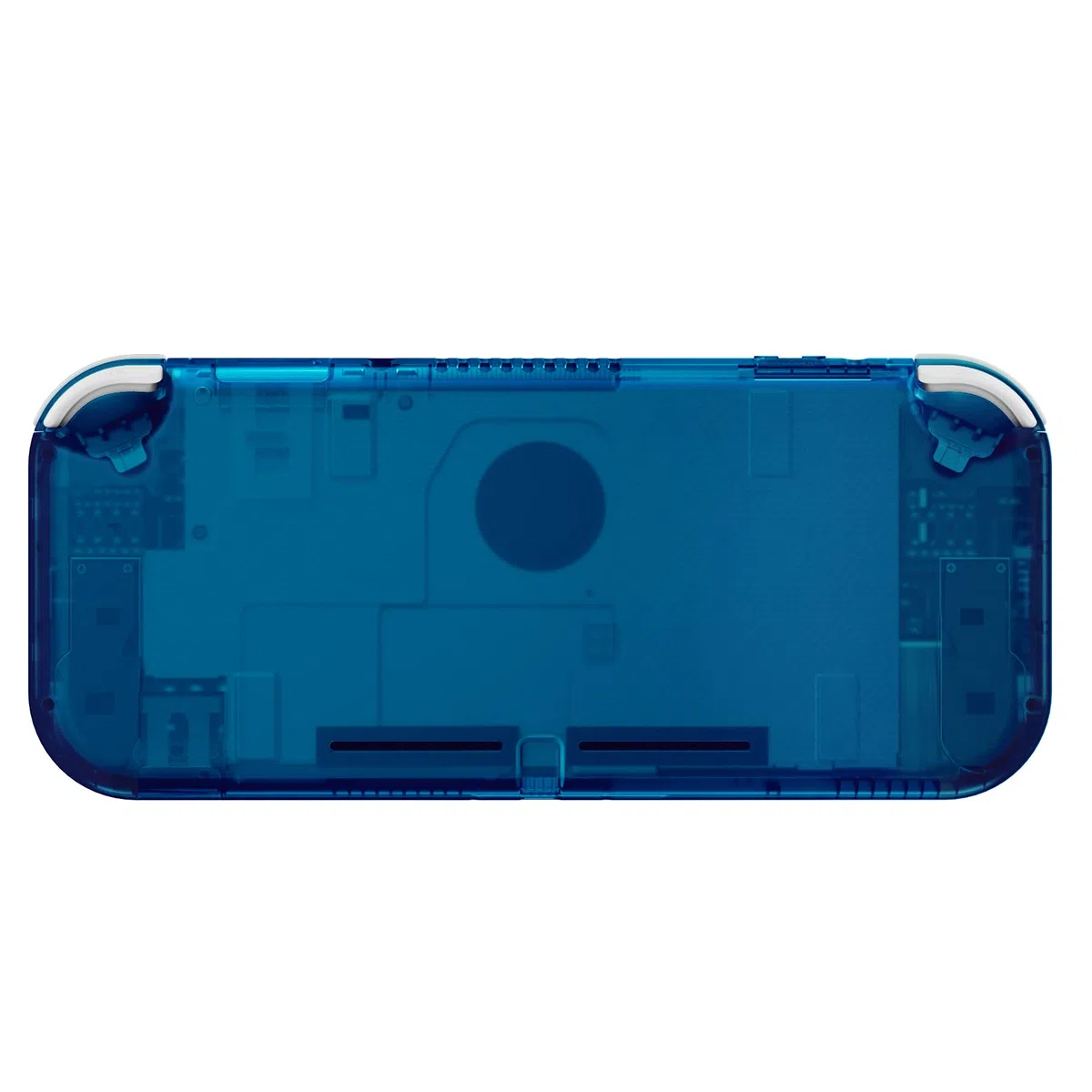 eXtremeRate Carcasa Transparente Compatible con Nintendo Switch Lite, Cubierta Completa de NSL Mando Portátil, Incluye Funda & Botones & Protector de Pantalla - Azul