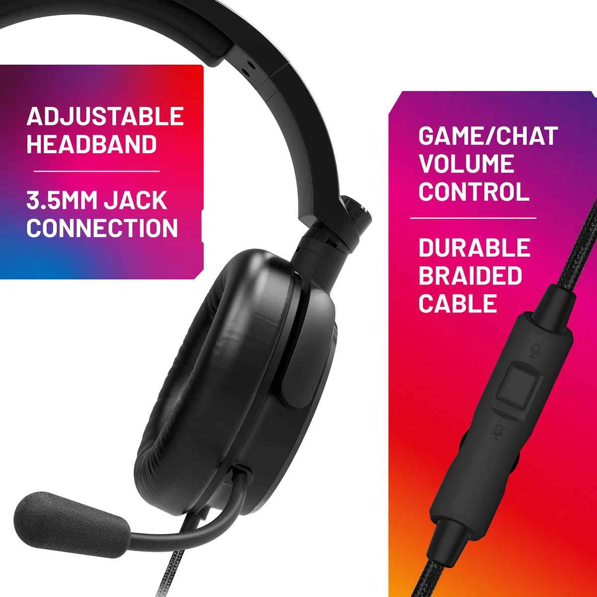 Stealth Rainbow Gaming Headset Stand Con Auriculares LED Iluminados - para PS4, PS5, XBox, Switch y PC