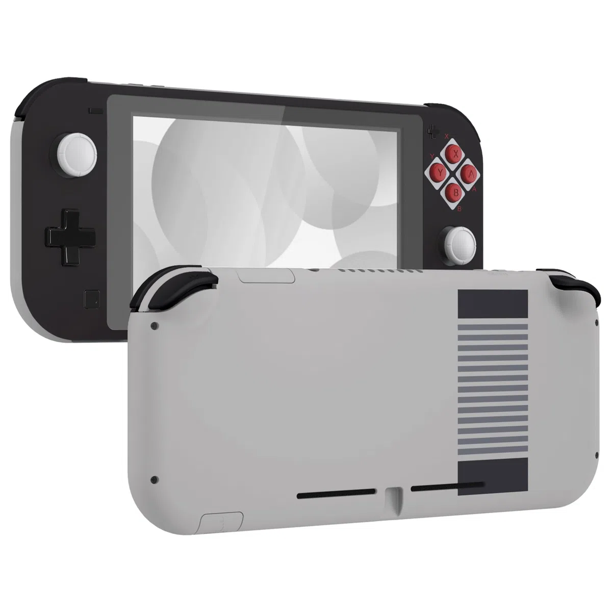 eXtremeRate Carcasa Compatible con Nintendo Switch Lite, Cubierta Completa de NSL Control Portátil, Incluye Funda & Botones & Protector de Pantalla - Clásico NES