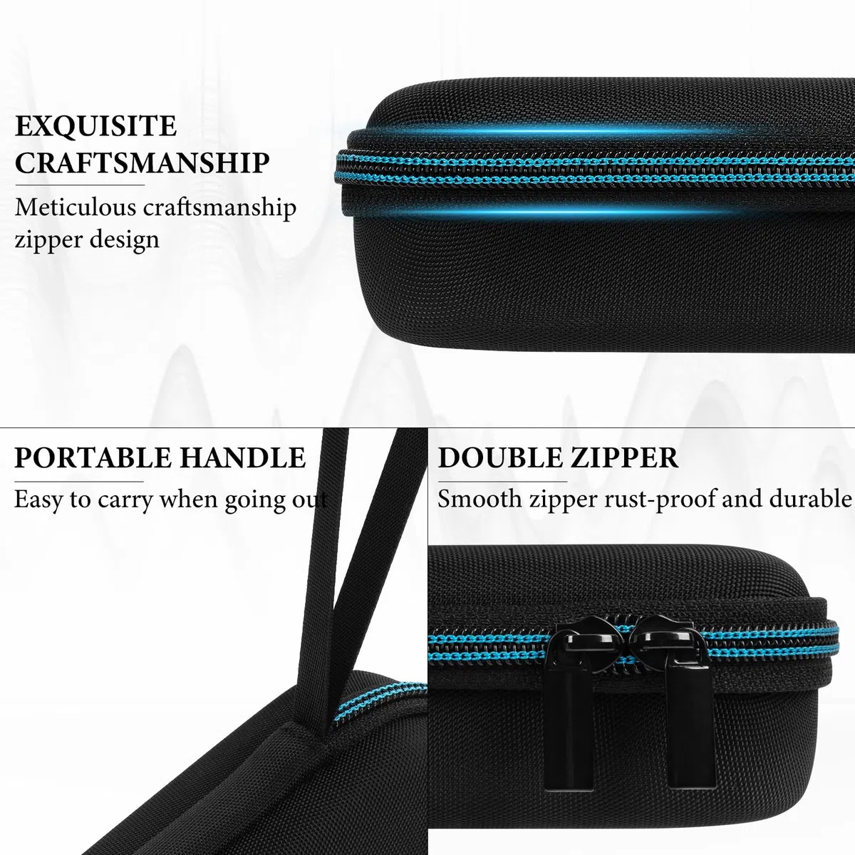 GEEKRIA Funda rígida de Transporte Compatible con Razer Kishi V2 Mobile Gaming Controller, Bolsa de Almacenamiento portátil, Funda de Viaje compacta a Prueba de Golpes y arañazos (Negro)