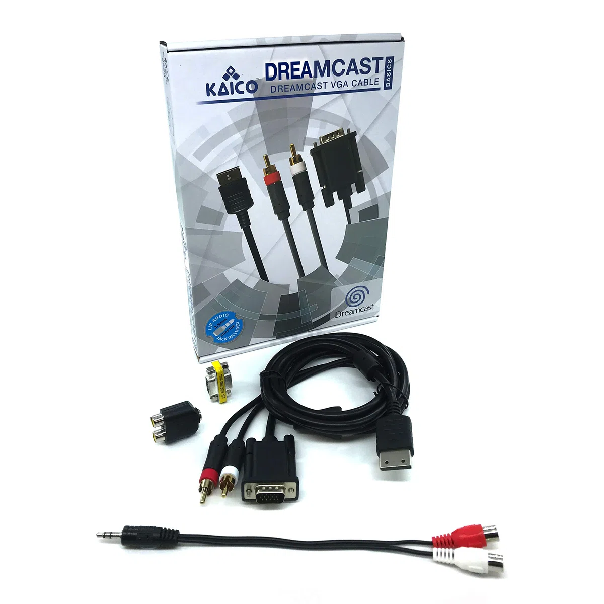 SEGA Dreamcast DC VGA Cable de alta definición Adaptador de sonido RCA HD PAL/NTSC - Una forma asequible de obtener la mejor visualización de tu Dreamcast. Permite la visualización de vídeo HD