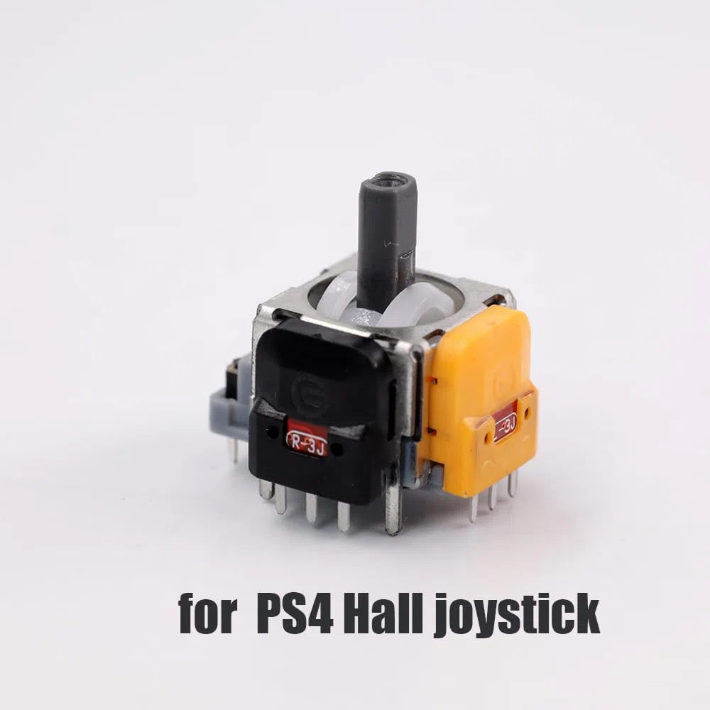 2 módulos de repuesto para sensor analógico 3D de efecto Hall para PS4, potenciómetro de sensor analógico, color amarillo