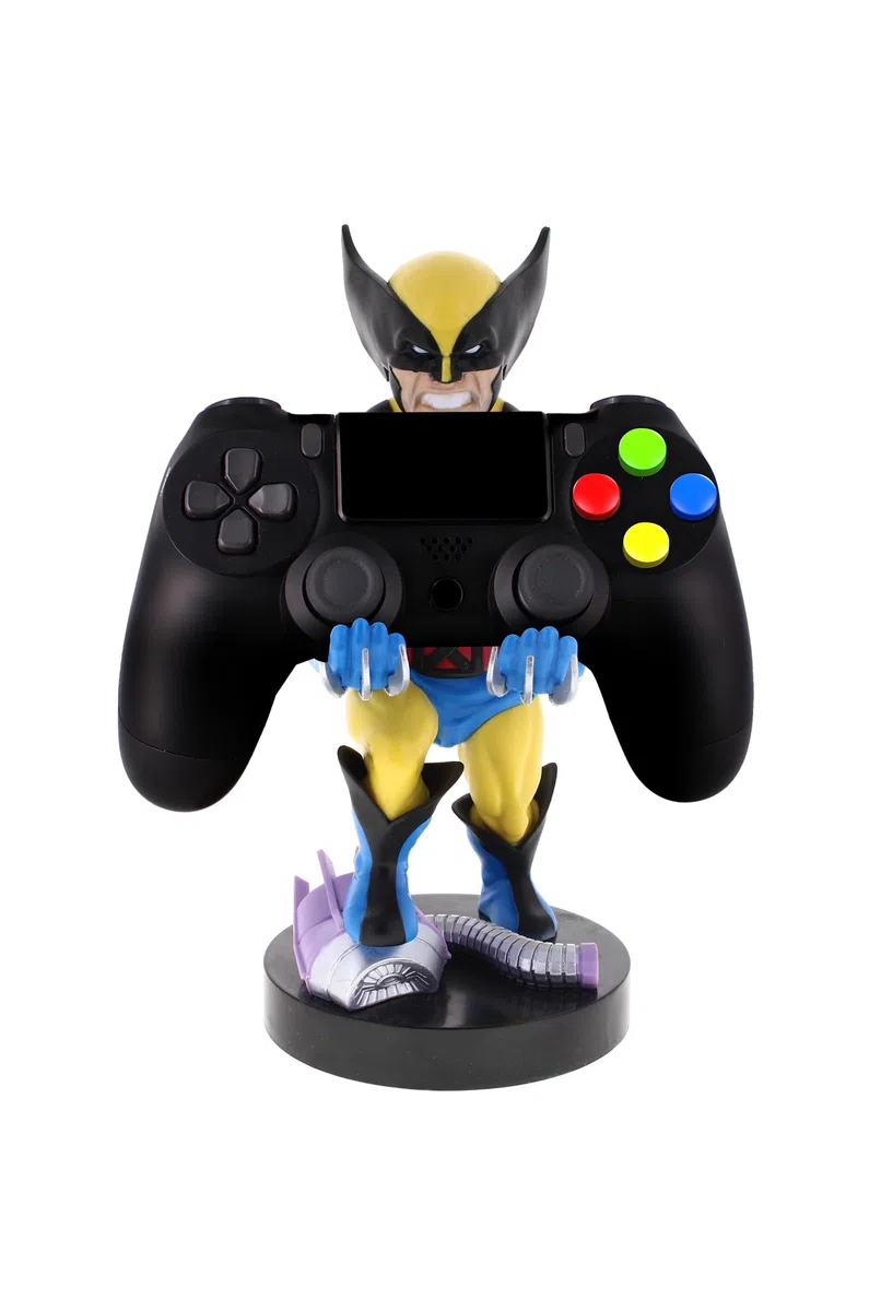 Cableguys Marvel Wolverine Soporte Mando y Movil - Figuras Soporte para movil y Mando, Compatible con Xbox, PlayStation y la mayoría de mandos estándar, Accesorios Escritorio para Setup Gaming