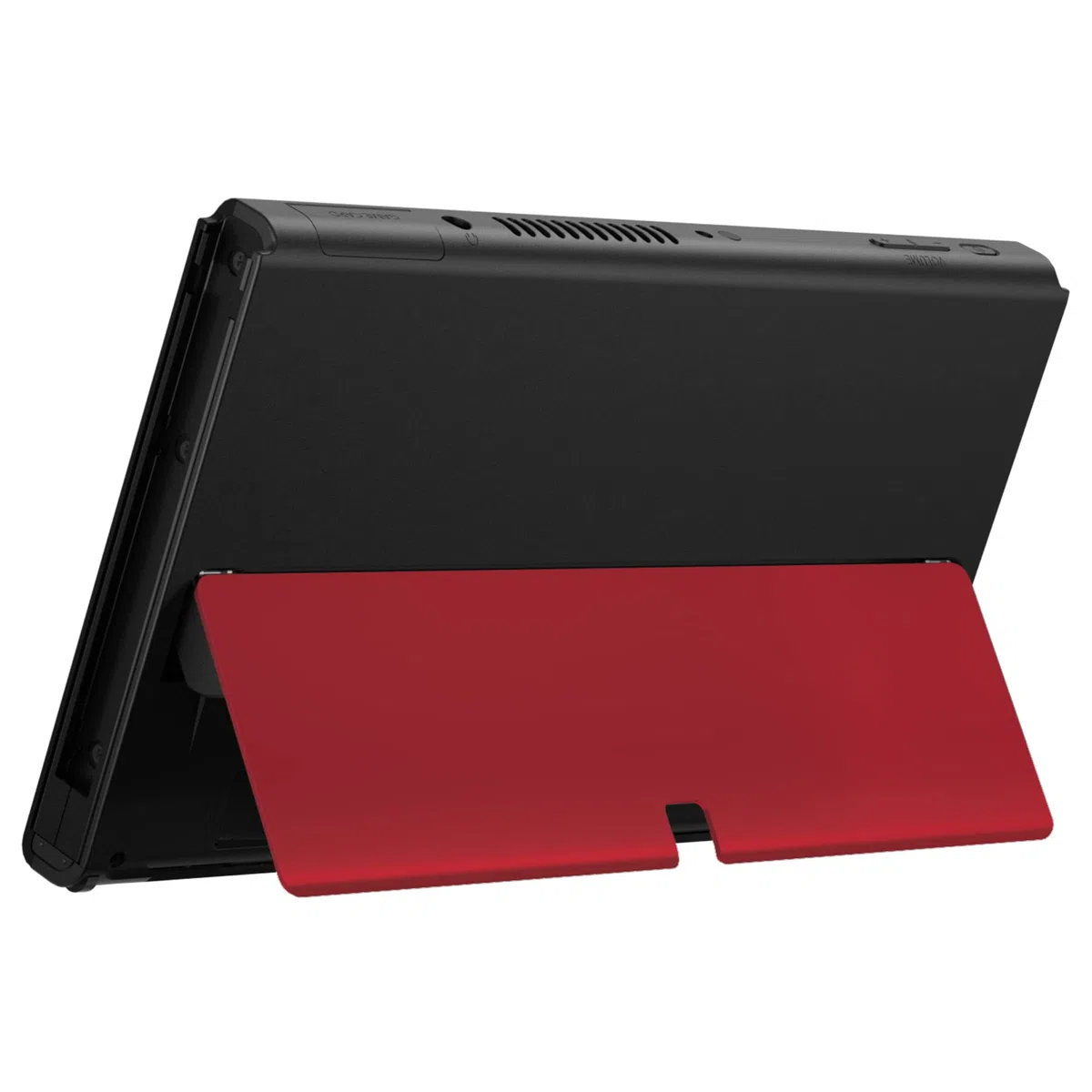eXtremeRate Soporte Metálico de Repuesto para Nintendo Switch OLED Accesorios, Stand Soporte Trasero de Metal, Kickstand para NSO - No Incluye Consola, Rojo Vampiro